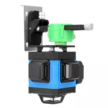 Лазерный уровень Зеленый лазерный многофункциональный 16 линий 4D самовыравнивающийся 360 горизонтальных и вертикальных перекрестных линий лазерный уровень EU Plug разноцветный