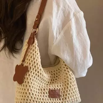 Lazy moment tote bag 2024 new large-capacity versatile shoulder underarm handbag