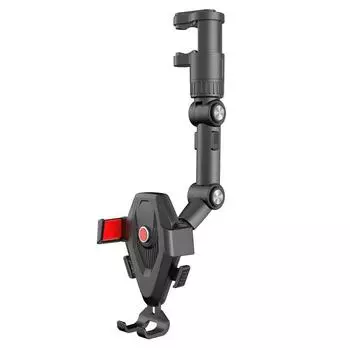 Lazy Stand Practical Multifunctional Black Abs Silicone Car Supplies Mobile Phone Stand Universal Multi-scene Mobile Phone Clip