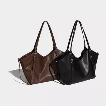 Lazy Wind Slack Tote женская сумка 2024 года, новая модная сумка высокого класса на одно плечо для поездок на работу, большой вместимости чёрный