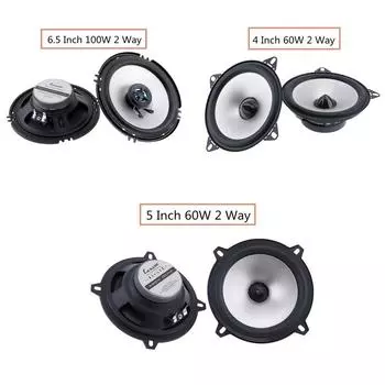 LB-PS1401D 2 шт. 4 дюйма 60 Вт 2-полосные автомобильные коаксиальные дверные аудио стерео полночастотные Hi-Fi колонки 2 Way 4 Inch 60W