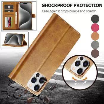 LC.IMEEKE кожаный откидной чехол для телефона Samsung S23 S22 S21 Ultra Plus S21 S20FE A13 A53 A14 A54 A52/iPhone 15 14 13 12 11 Pro Max XS MAX XR 8 7 iPhone 5/5s/se коричневый