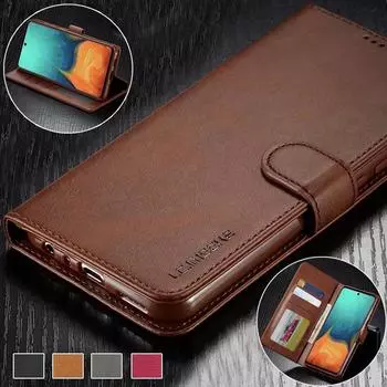 LC.IMEEKE кожаный откидной чехол для телефона Samsung S23 S22 S21 Ultra Plus S21 S20FE A13 A53 A14 A54 A52/iPhone 15 14 13 12 11 Pro Max XS MAX XR 8 7 iPhone 5/5s/se коричневый
