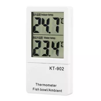 LCD Digital Indoor and Aquarium Fish Tank Thermometer Dual Temperature Display Meter