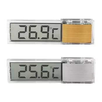 LCD Display Fish Tank Aquarium Thermometer Water Tank Thermometer Temperature Control Pet Supplies золотой