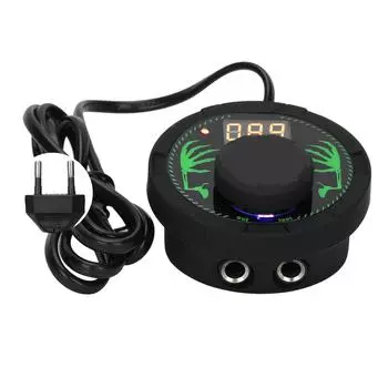 LCD Tattoo Power Supply Foot Pedal Dual Mode Tattoo Machine Tool AccessoriesEU Plug 220V EU PLUG
