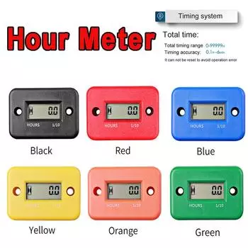 LCD Waterproof Digital Tach Hour Meter Counter For ATV Motorcycle Instruments Snowmobile Gasoline Boat Generator Bike Wholesale синий
