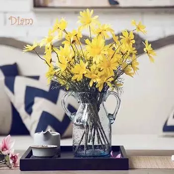 LCP 1шт искусственная хризантема бонсай кафе сад дом свадьба домашний декор белый