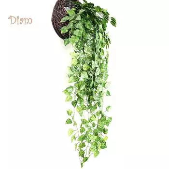 LCP 2 шт. искусственная ткань зеленая лоза растение педант свадебное украшение дома 2#
