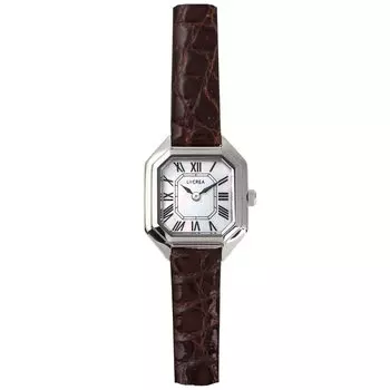 [LCREA] Женские солнечные часы LeClair, сделанные в Японии (CARRESilver, ремешок из натуральной кожи крокодилаLC2004-SSWHCBR)