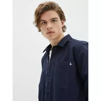 LCW CASUAL Приталенная мужская рубашка из габардина с длинным рукавом