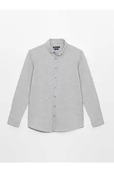 LCW Slim Fit Мужская рубашка с длинным рукавом