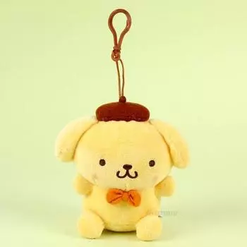 LD милое кольцо для сумки Sanrio, кукла, брелок для ключей, 13 см, подарок, Рождественский подарок, Poompoompurin, корейские популярные игрушки