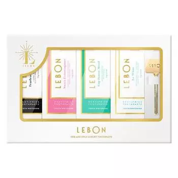 Le Bon Whitening Toothpaste Gift Set (Toothpaste 75g*4 + Dedicated Squeezer)