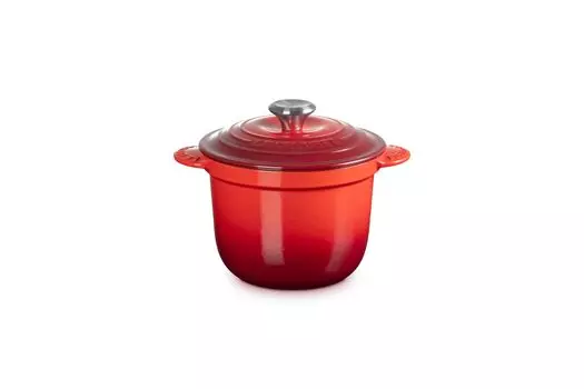 Le Creuset Cast Enamel Double Handed Pot Cocotte Every 18 Cherry Red Gas IH Oven Dishwasher Safe Japanese [Authorized Product]