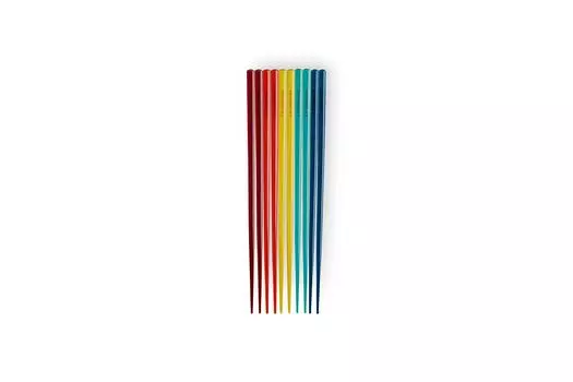 Le Creuset Chopsticks 5 Good Set Chopsticks Rainbow Made in Japan Japanese [Authorized Product]