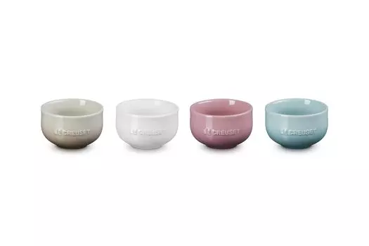 Le Creuset Deep Plate Mini Flora 4 Heat Cold Microwave Oven Oven Bake Resistant Plate Japanese Balls, Pieces, Resistant, Resistant, Safe, Plate,