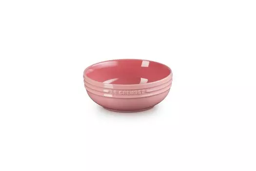 Le Creuset Deep Rose Heat Cold Microwave Dishwasher Oven Heat Resistant Dish Japanese Dish, Plate, 13cm, Quartz, Resistant, Resistant, Oven, Safe, розовый кварц
