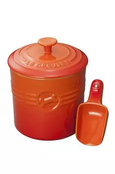 Le Creuset Food Container Pet Food Container Orange Japanese (with Scoop) [Authorized Product] оранжевый