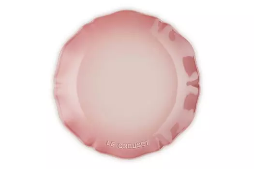 Le Creuset Frill Natural Элегантная термостойкая микроволновая печь с функцией нагрева и охлаждения, в комплекте японская тарелка, розовая, оборка, контейнер, устойчивая, безопасная,