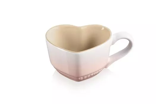 Le Creuset Heart Mug S Shell Pink Heat Resistant Container Heat Resistant Cold Resistant Microwave Oven Safe Japanese [Authorized Product]