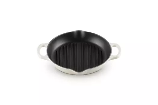 Le Creuset литая эмалированная кастрюля Signature глубокая круглая решетка 25 см безе газовая духовка IH совместимая с японской кухней [Авторизованный продукт]