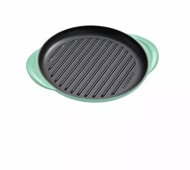 Le Creuset литой эмалированный круглый гриль 25 см Cool Mint Gas IH совместим с японской духовкой [Авторизованный продукт]