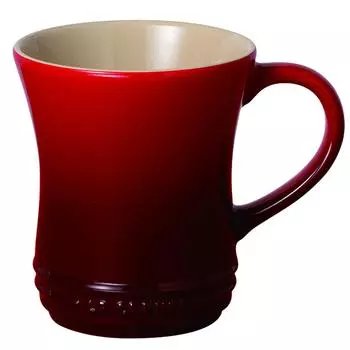 Le Creuset Mug Mug 280 ml Cherry Red Heat and Cold Resistant Microwave Oven Safe Japanese (S) [Authorized Product]