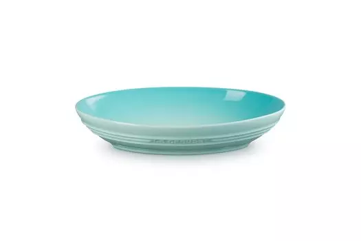 Le Creuset Овальная глубокая форма для холодного нагрева, микроволновая печь, посудомоечная машина, духовка, жаропрочная, гратен, карри, паста, японское блюдо, тарелка, 23 см, мята, устойчивая,