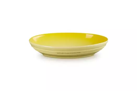 Le Creuset Овальная глубокая жаровня холодная микроволновая печь посудомоечная духовка жаропрочная гратен карри паста блюдо японская тарелка, тарелка, 23 см, Soleil, устойчивая,