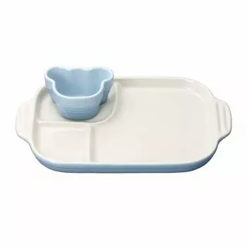 Le Creuset Plate Baby Multi Plate Rum Can Coastal Blue Термостойкая Холодостойкая Подходит для микроволновой печи Подарок для ребенка Первый прием пищи Подарок для мальчика Японский