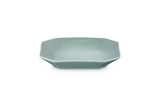 Le Creuset Plate Octagon Square Plate 22cm Sea Salt Heat Resistant Cold Resistant Microwave Oven Safe Japanese [Authorized Product]