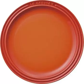 Le Creuset Plate Round Plate 19 cm Orange Heat Resistant Cold Resistant Microwave Oven Compatible Oven Plate Heat Resistant Plate Japanese [Authorized