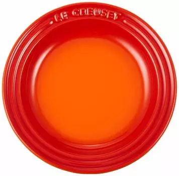 Le Creuset Plate Round Plate LC 15 cm Orange Heat Resistant Cold Resistant Microwave Oven Compatible Oven Plate Heat Resistant Plate Japanese