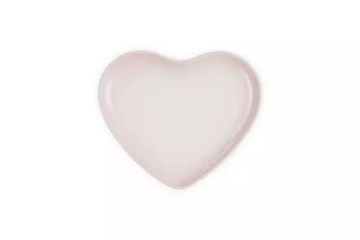 Le Creuset Plate Sphere Heart Plate 23cm Shell Pink Heat Resistant Cold Resistant Microwave Oven Compatible Oven Plate Heat Resistant Plate Japanese