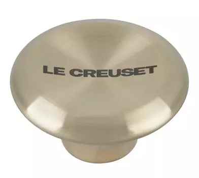 Le Creuset Pot Light Gold Knob Stainless Steel Knob for Pot Oven Safe Japanese (M/50mm) [Authorized Product]