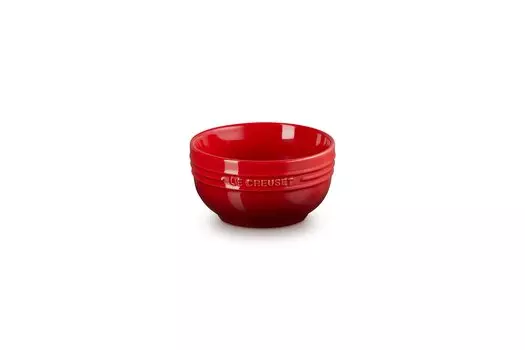 Le Creuset Rice Bowl 330ml Cherry Red Heat and Cold Resistant Microwave Oven Dishwasher Safe Japanese [Authorized Product]