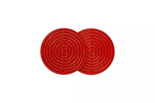 Le Creuset Silicone Pot Holder Mini 2 Pieces Pot Holder Mitten Cherry Red Heat Resistant Cold Resistant Japanese [Authorized Product]