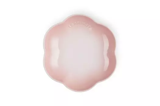 Le Creuset Sphere Round Flower Dish M Shell Pink Japanese [Authorized Product]
