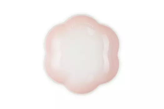 Le Creuset Sphere Round Flower Dish M Powder Pink Heat Resistant Cold Resistant Microwave Oven Gift Present Celebration Japanese [Authorized Product]