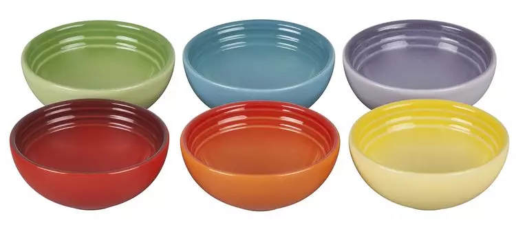 Le Creuset Stoneware Mini Ball 7cm Rainbow Heat Resistant Cold Resistant Microwave Oven Dishwasher Safe 6 Pieces Japanese [Authorized Product]