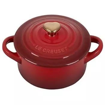 Le Creuset термостойкий контейнер Mini Cocotte Cherry Red термостойкий морозостойкий подходит для духовки японский [Авторизованный продукт]
