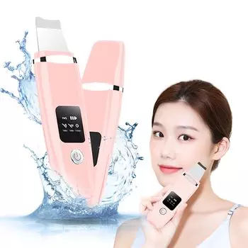 Le Dzx Water Peeling Facial Beauty Device EMS Ultrasonic Peeling IPX7 Waterproof 4in1 Water Peeling Pore Care Ion Cleansing Negative Ions Pore Dirt