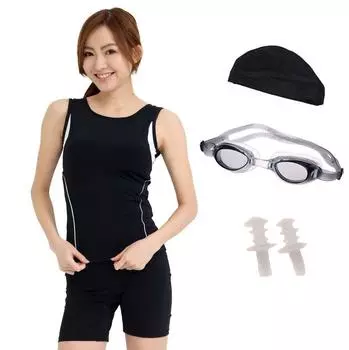 LE MODE de toi Сделано в Японии Фитнес Купальник Раздельные очки Шапочка для плавания Набор C-go3SCMB122 Женский Anti-Flip (Белый, 11л) белый