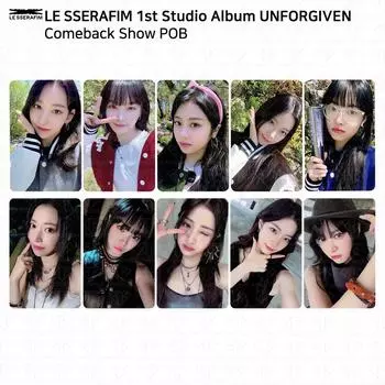 Le Sserafim 1-й студийный альбом Unforgiven Comeback Show POB M2 Benefit Photocard