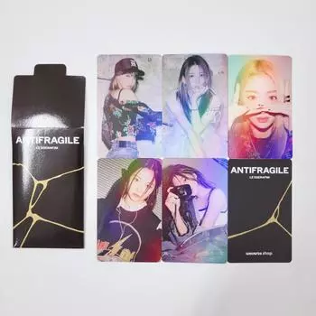 LE SSERAFIM ANTIFRAGILE Weverse Pre-order Benefit Photo Card SET Black