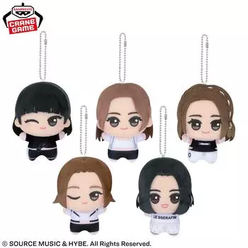 LE SSERAFIM Plush Chibigurumi FEARLESS BANPRESTO,1pcs Random