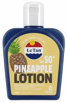 Le Tan Sunscreen Pineapple UV Protection Skin Care Солнцезащитный лосьон для всего тела Сделано в Австралии 125 мл SPF50+ PA++++ (1 кусок)