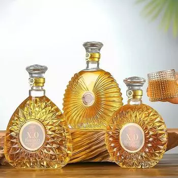 lead-free glass luxury barware whiskey decanter for Liquor Scotch Bourbon wine drinkware with Airtight stopper