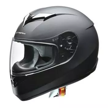 LEAD Motorcycle Helmet Full Face STRAX Matte Black L Size Less than 59-60cm SF-12